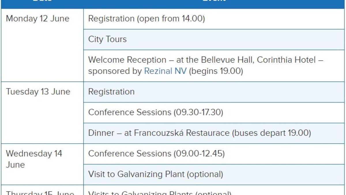 Conference programme EGGA Assembly